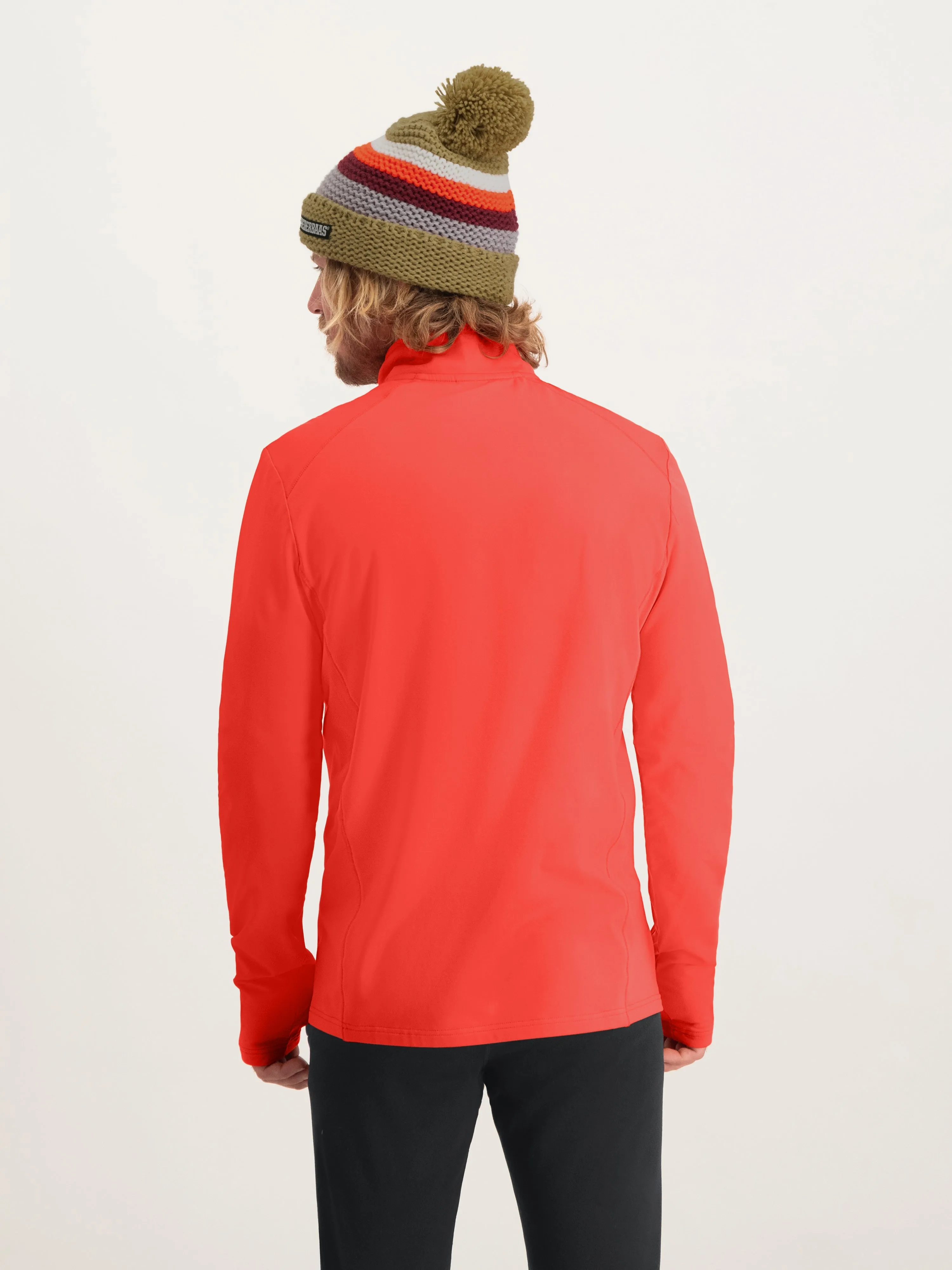 Four Seasons Lightweight Pully Men | Mandarin red sold by Poederbaas product image thumbnail 3