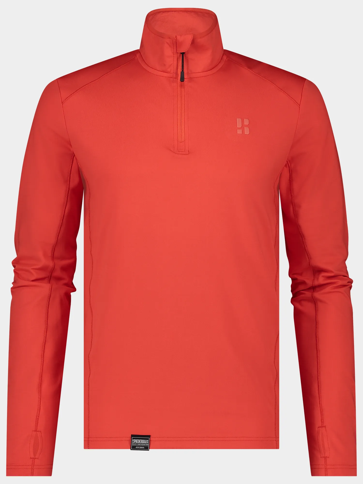 Four Seasons Lightweight Pully Men | Mandarin red sold by Poederbaas product image thumbnail 5