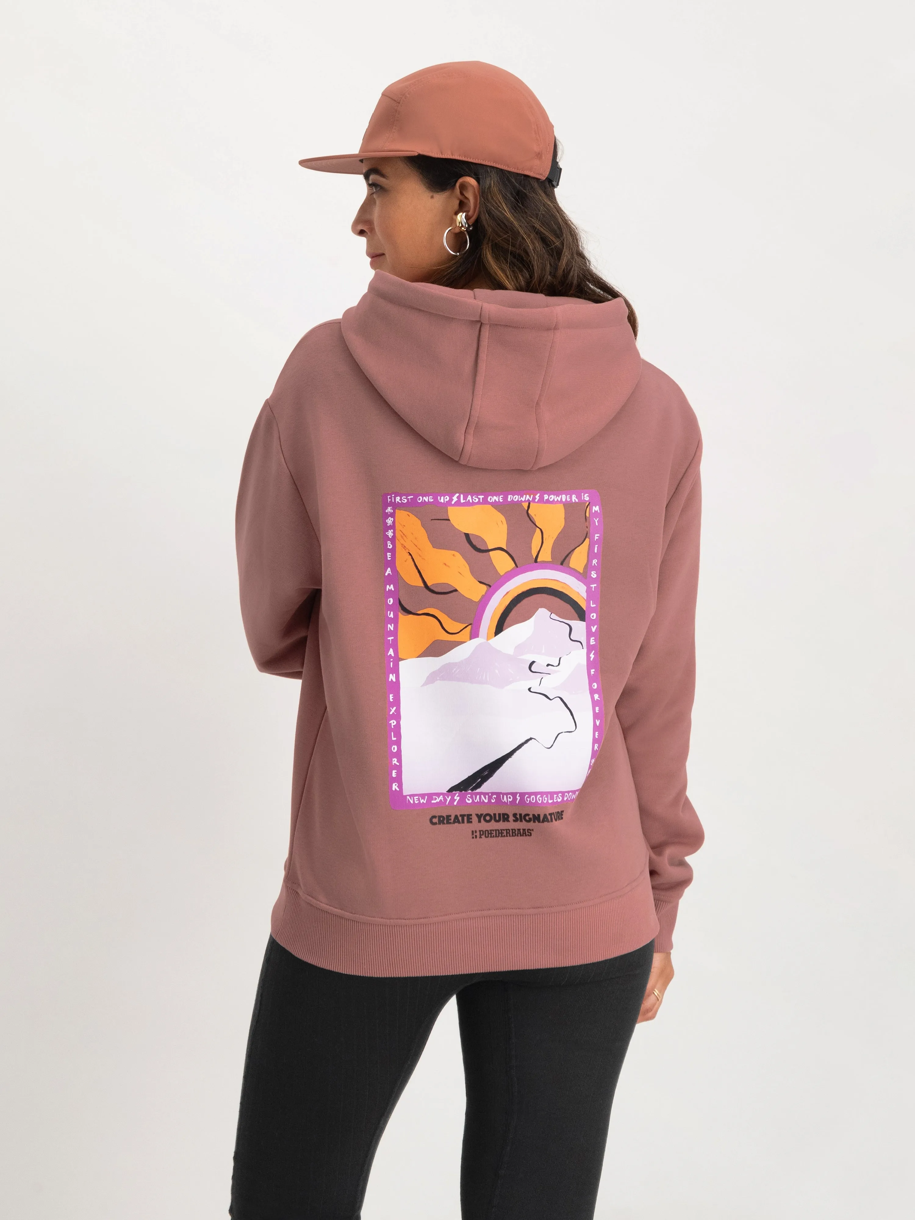 Arty Hoody Women | Terracotta sold by Poederbaas