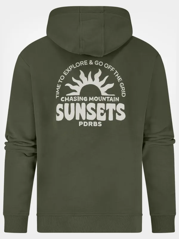 OTBT Hoody Men | Army green sold by Poederbaas