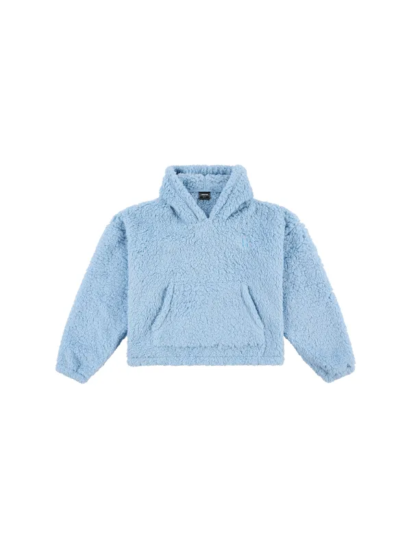 Four Seasons Fluffy Hoody Women | Ice Blue sold by Poederbaas
