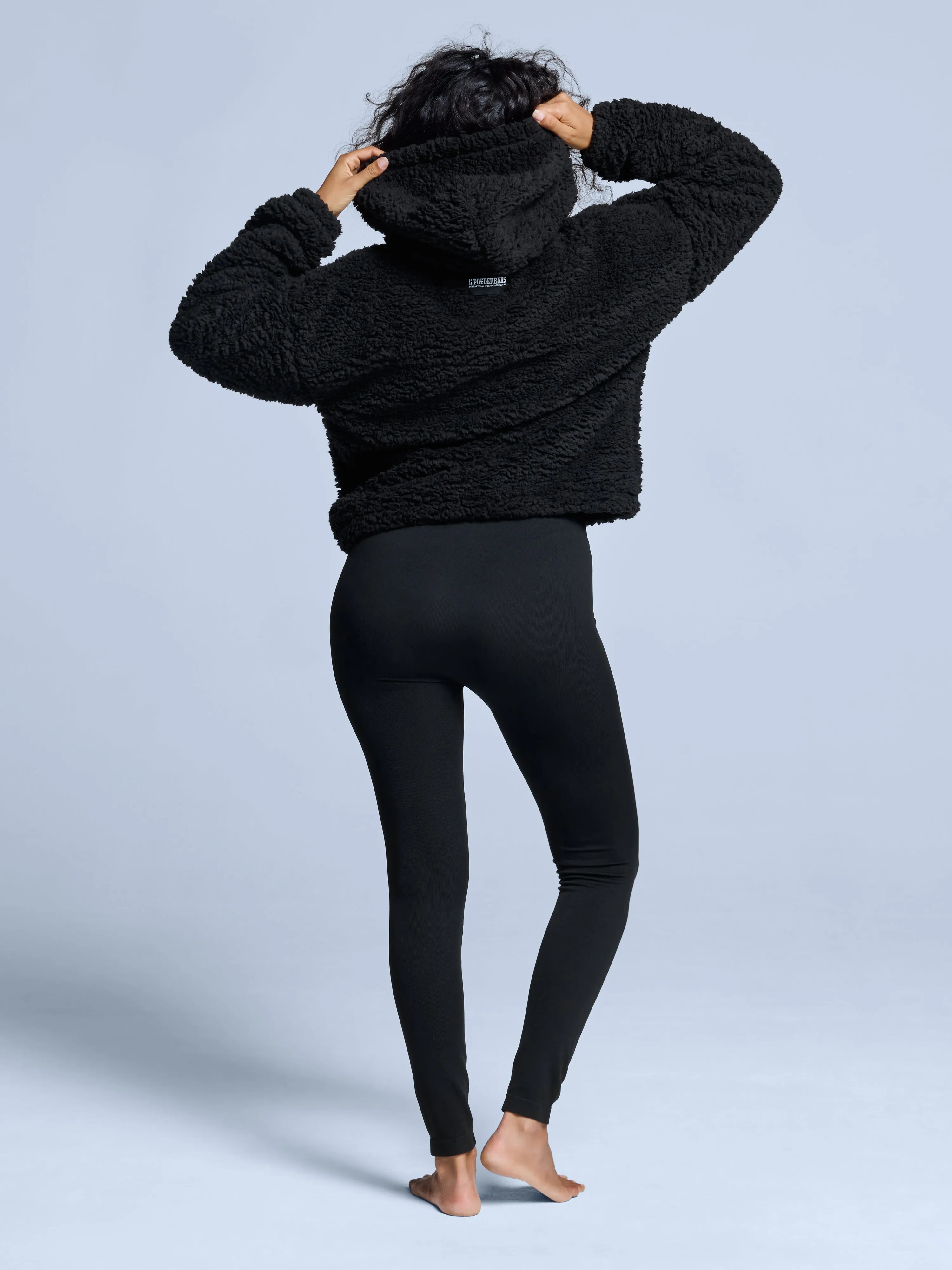 Four Seasons Fluffy Hoody Women | Black sold by Poederbaas product image thumbnail 3