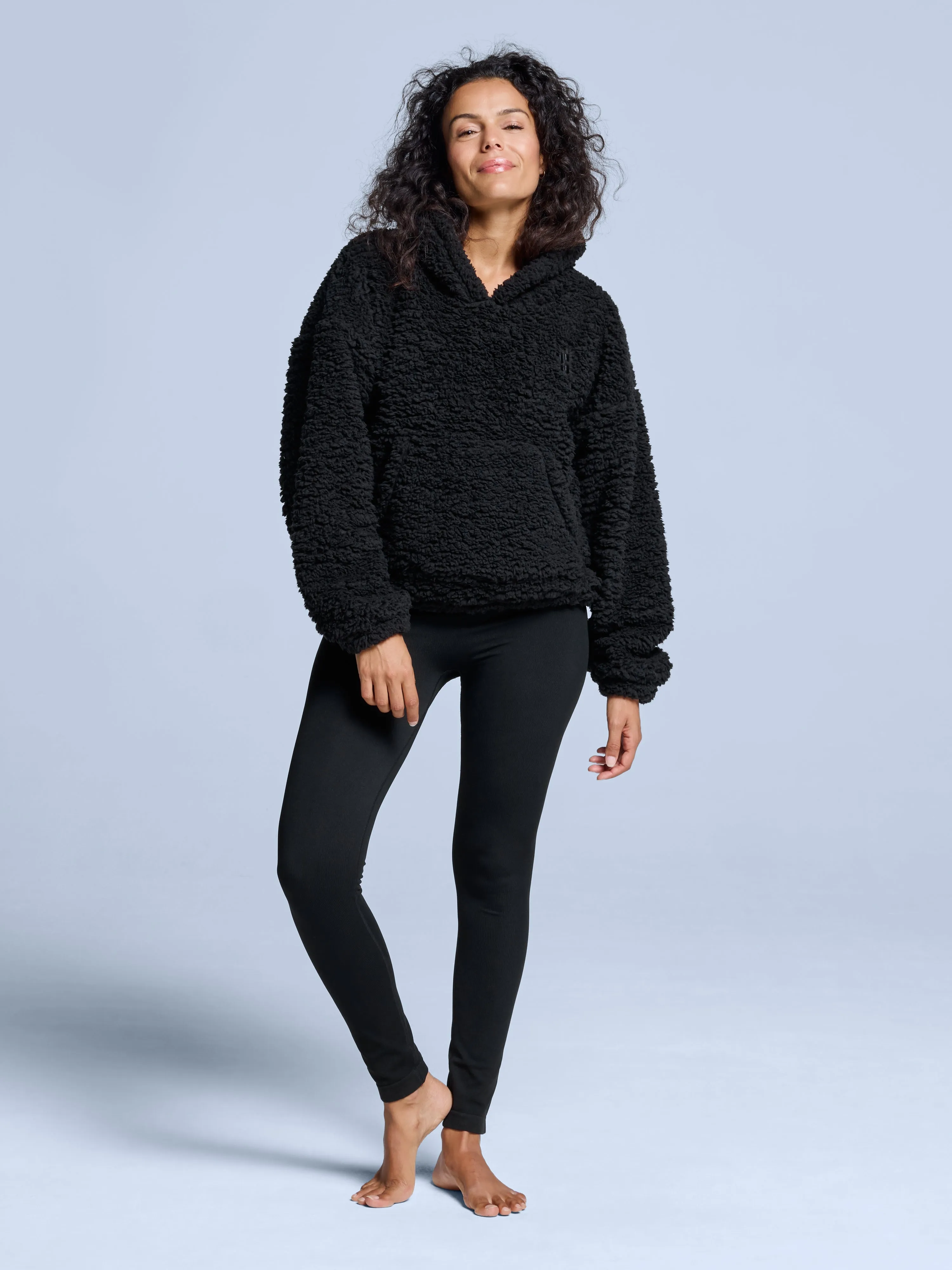 Four Seasons Fluffy Hoody Women | Black sold by Poederbaas product image thumbnail 5