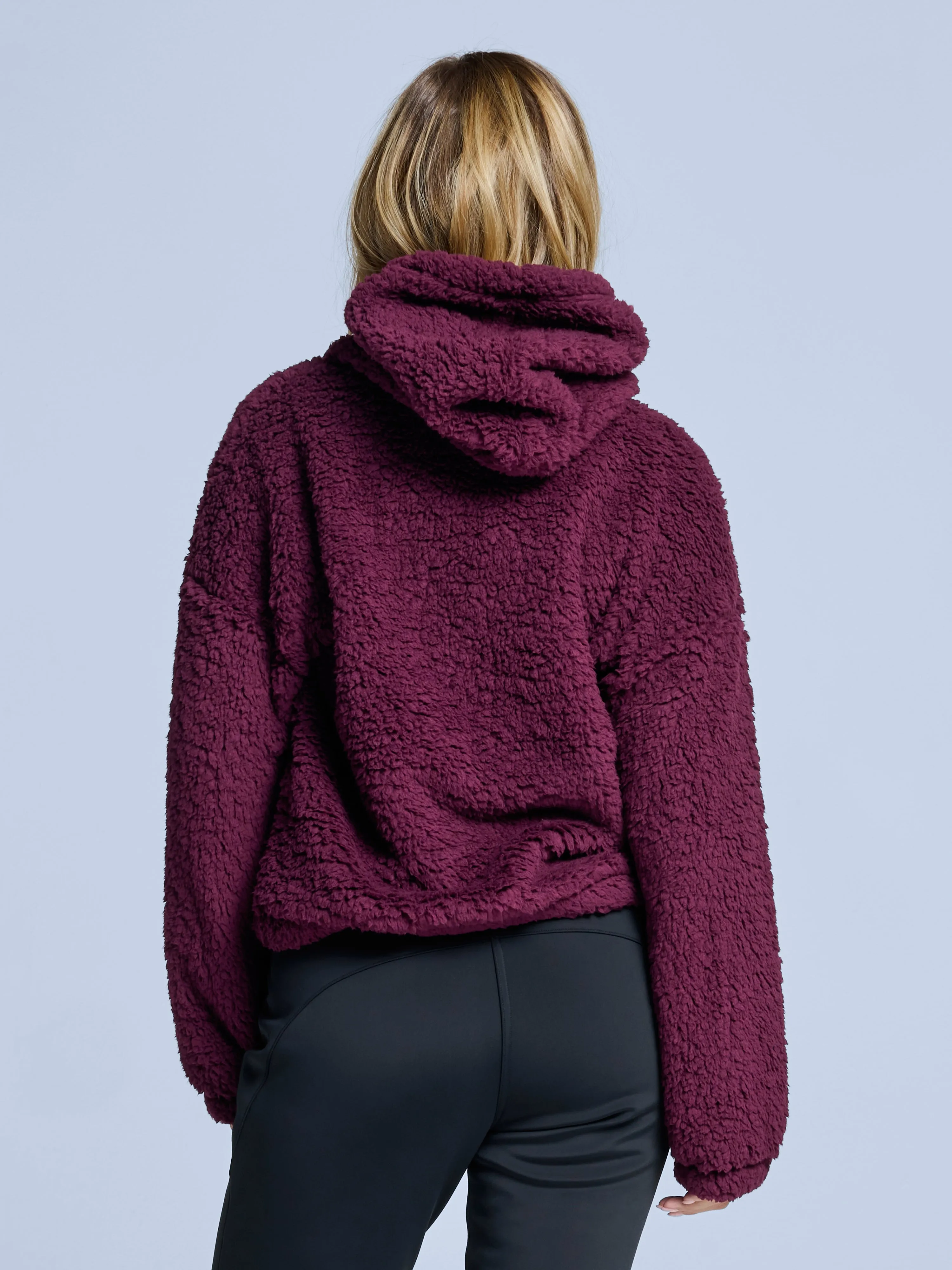 Four Seasons Fluffy Hoody Women | Bordeaux sold by Poederbaas product image thumbnail 2