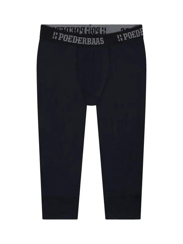 Merino Baselayer 3/4 Pant Men | Black sold by Poederbaas