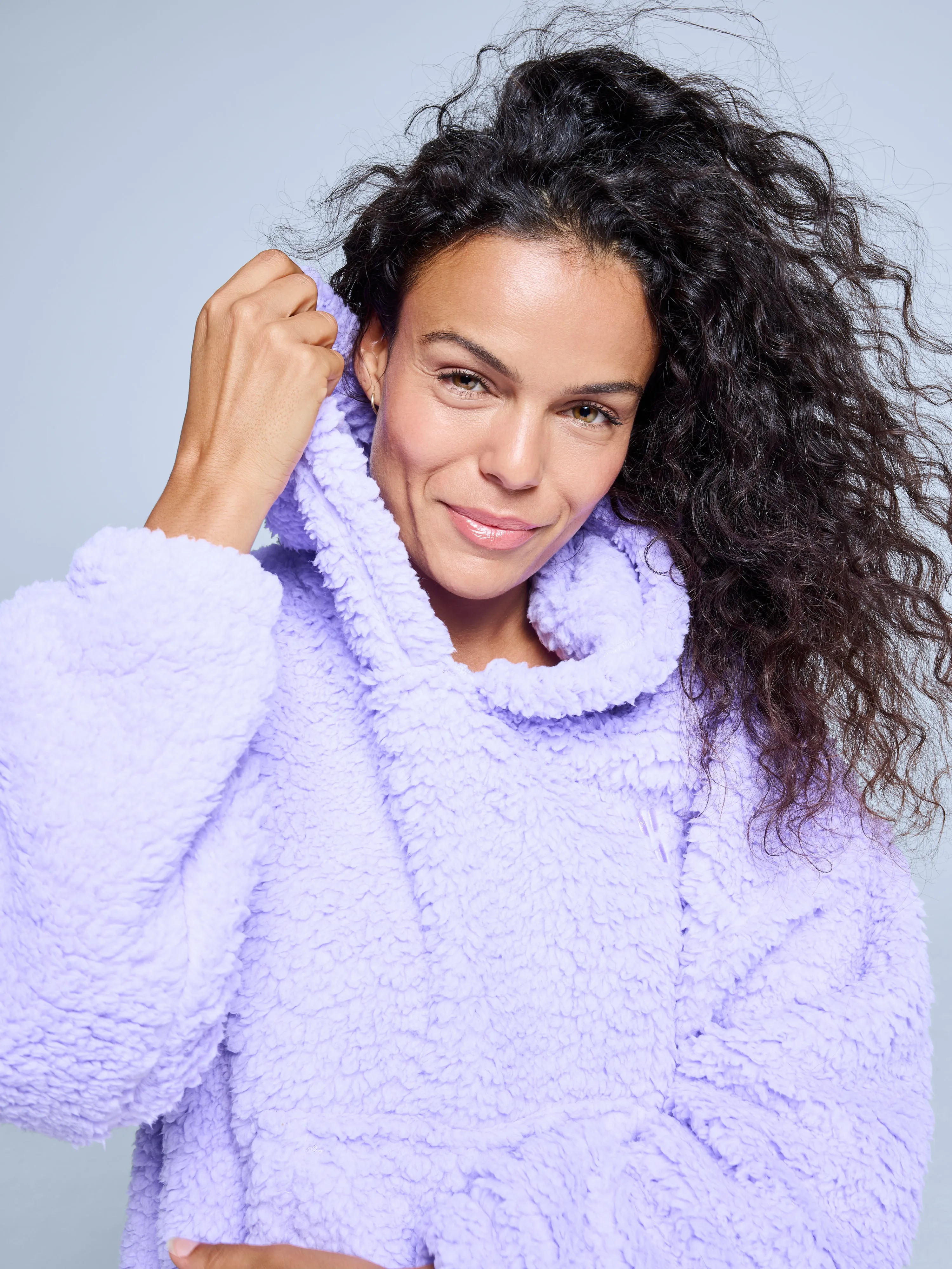 Four Seasons Fluffy Hoody Women | Lila sold by Poederbaas product image thumbnail 2