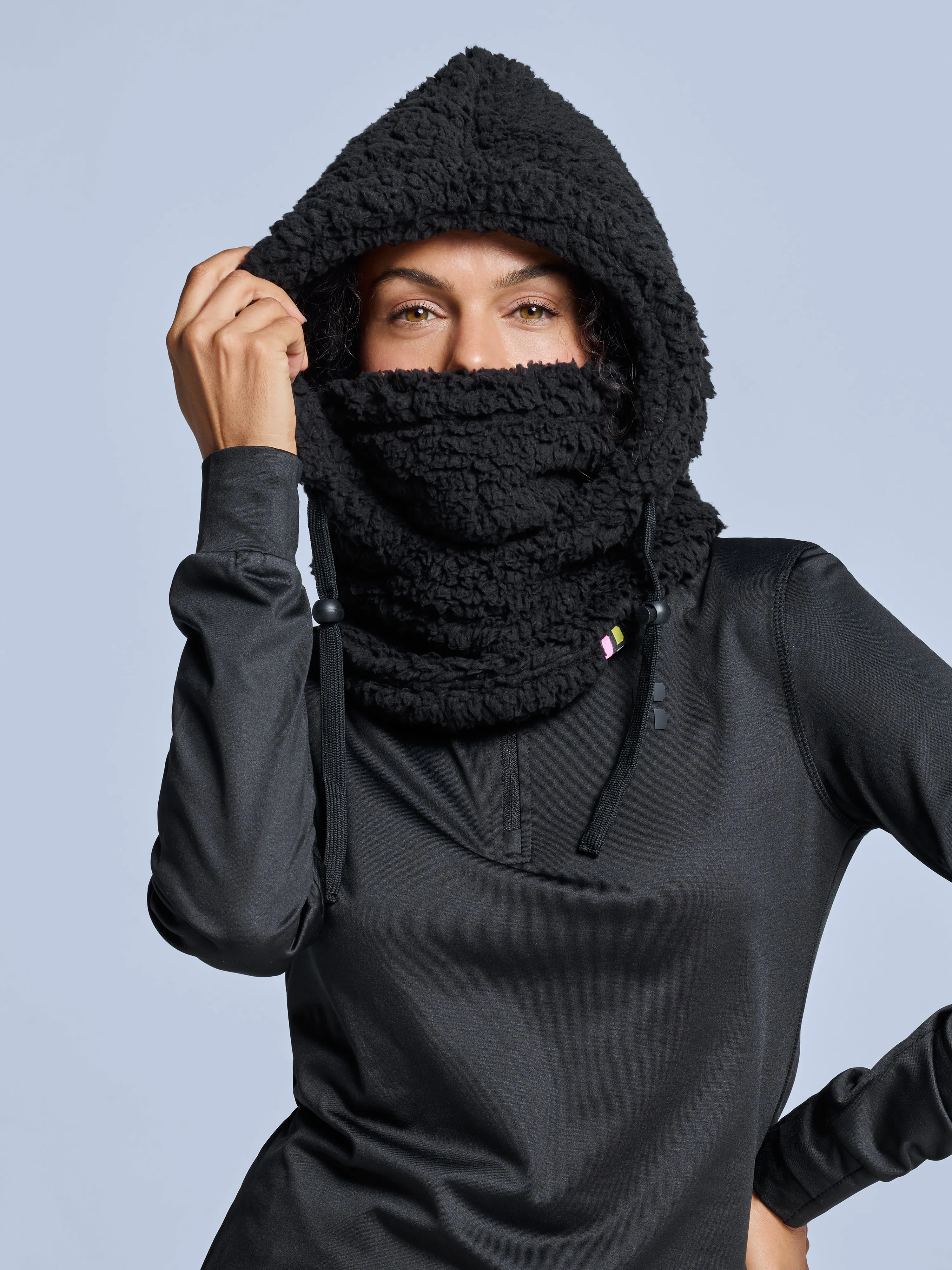 Fluffy Balaclava | Black sold by Poederbaas product image thumbnail 2