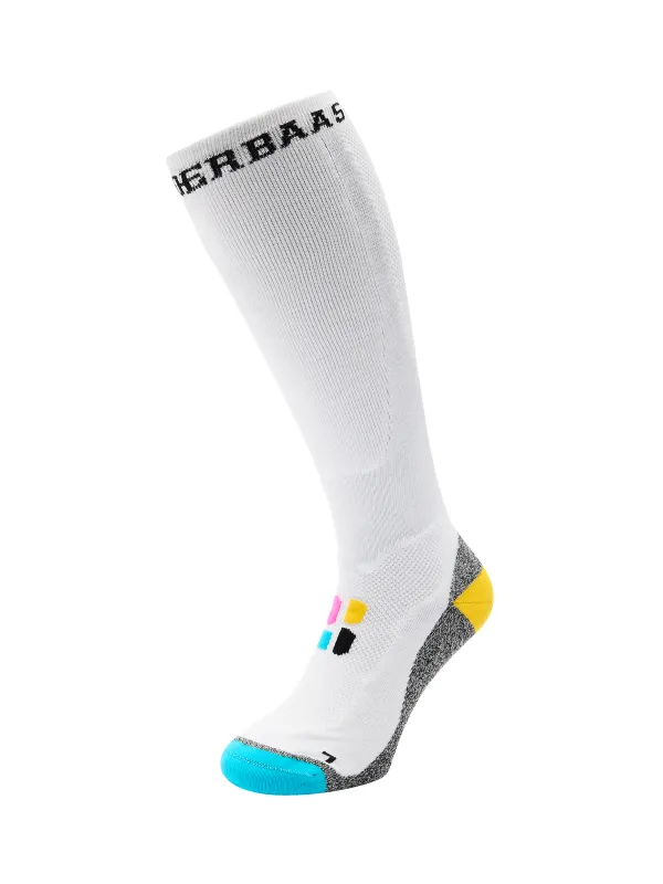 Bamboo Freeride Ski Socks | White sold by Poederbaas