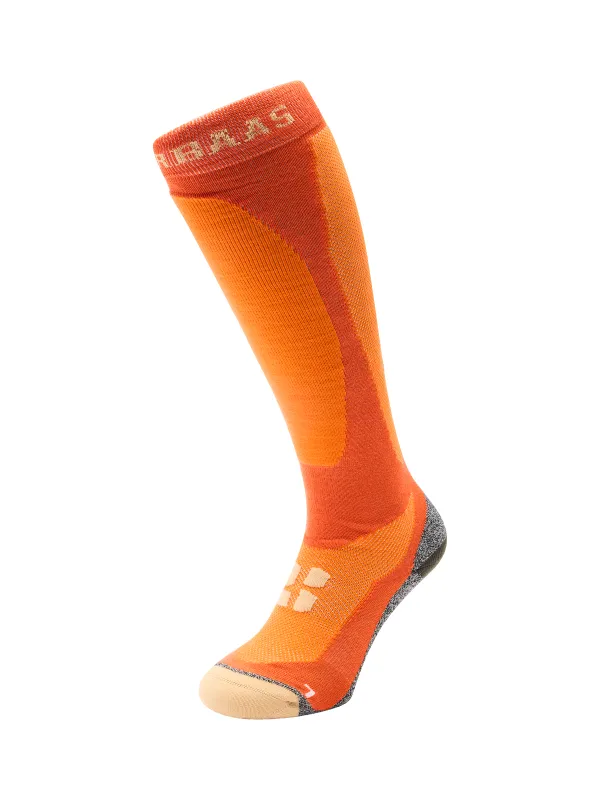 Bamboo Freeride Ski Socks | Orange sold by Poederbaas