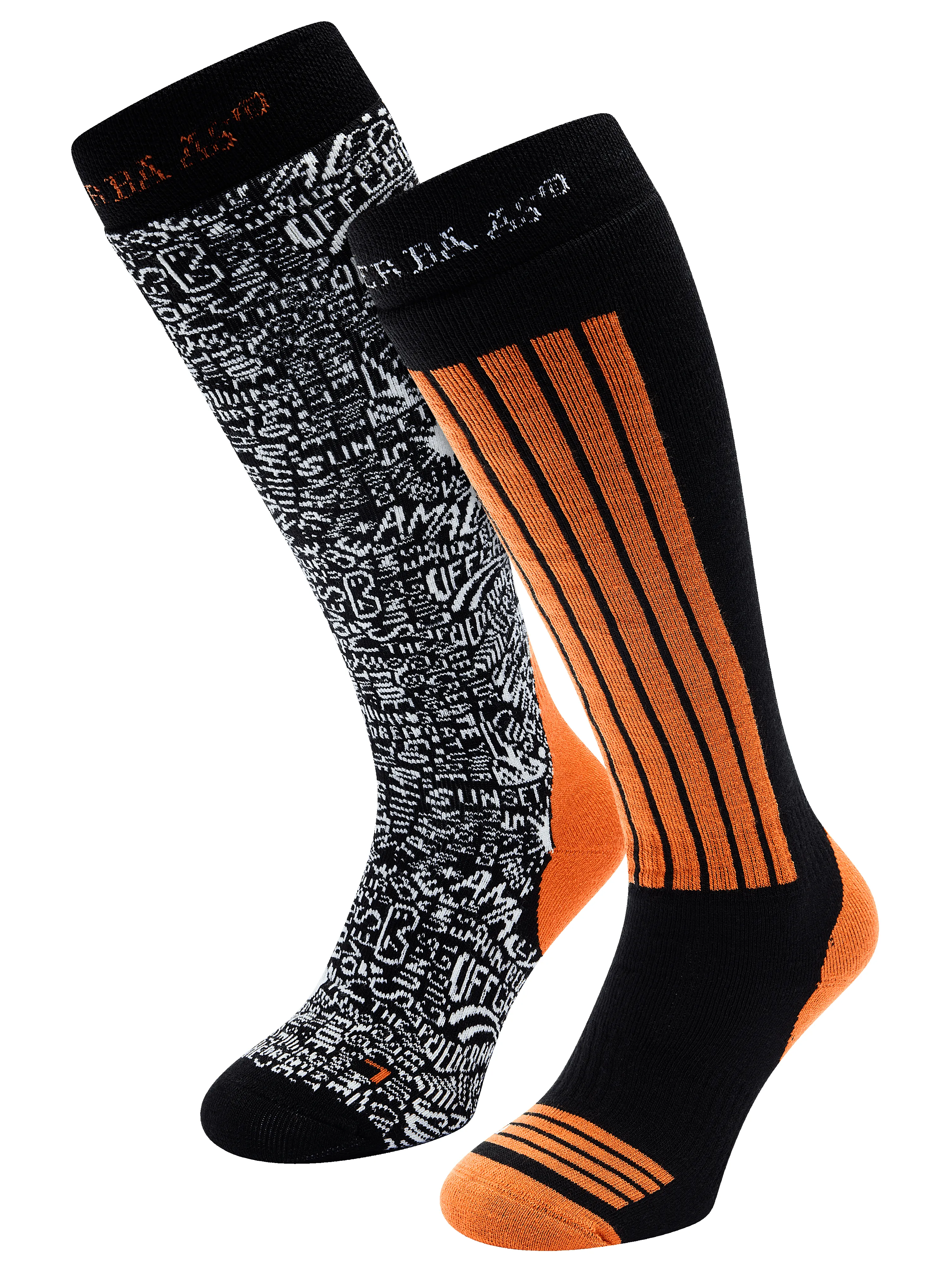 Ski Socks 2-pack | Orange sold by Poederbaas