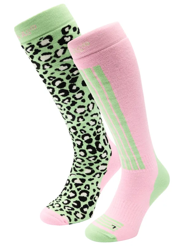 Ski Socks 2-pack | Avocado sold by Poederbaas