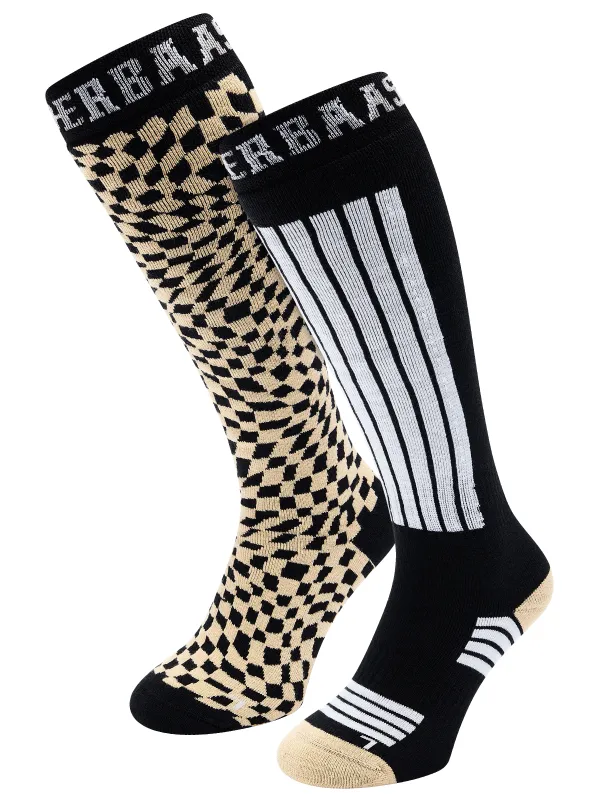 Ski Socks 2-pack | Warm Sand sold by Poederbaas