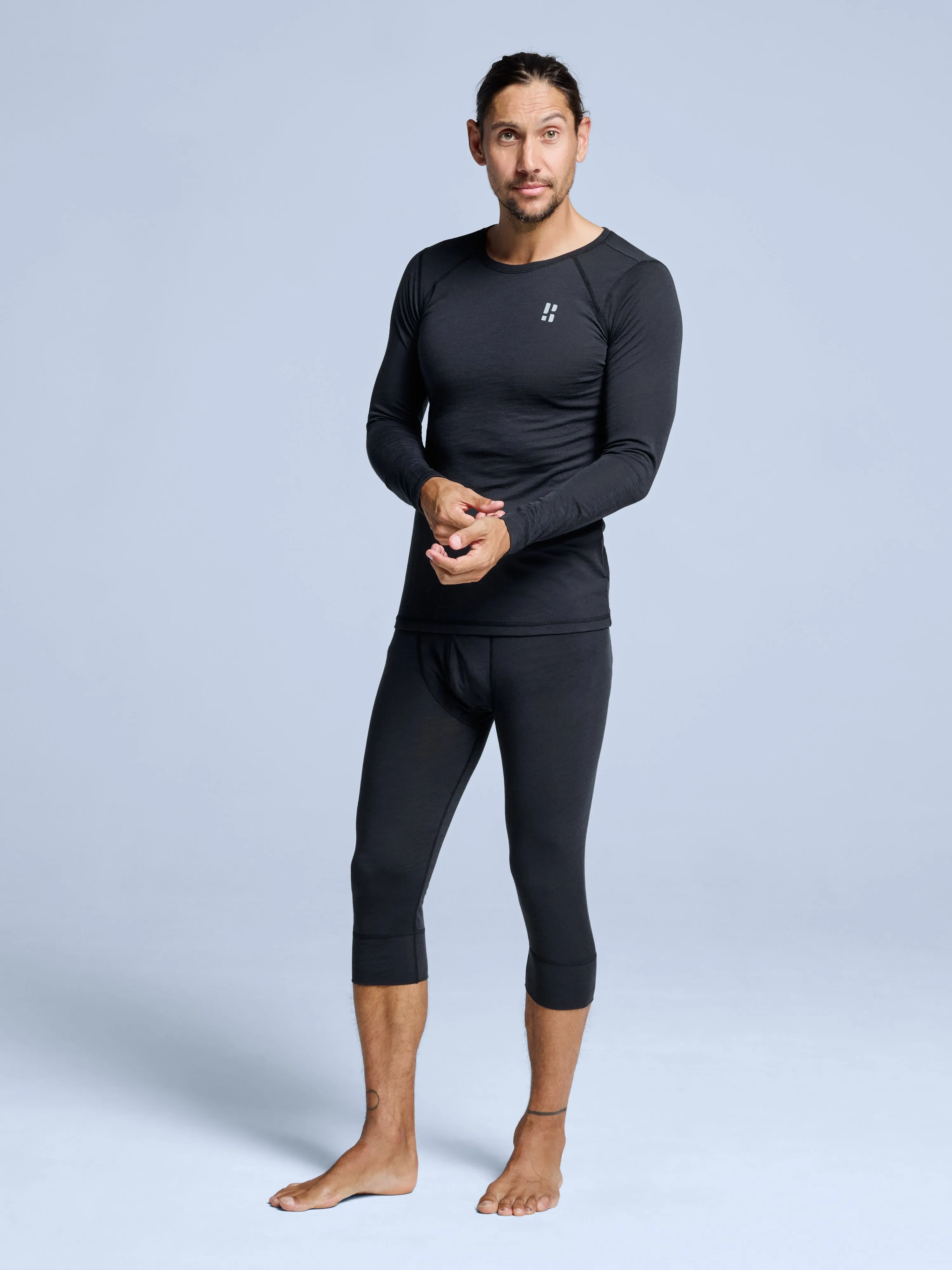 Merino Baselayer Shirt Men | Black sold by Poederbaas product image thumbnail 5