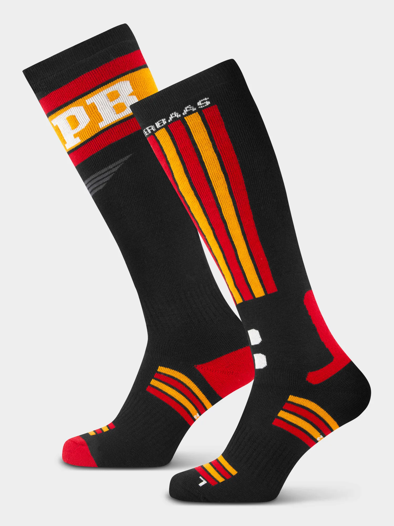 Ski Socks 2-pack | Swedish Black & Red sold by Poederbaas