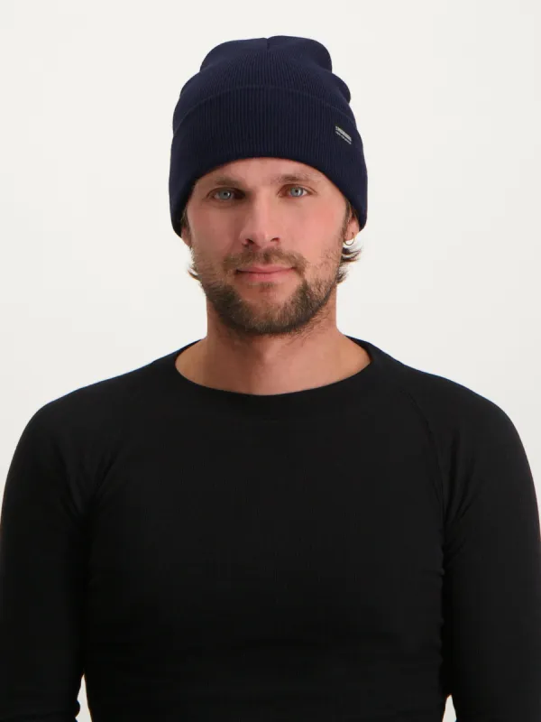 Park Beanie | Navy sold by Poederbaas