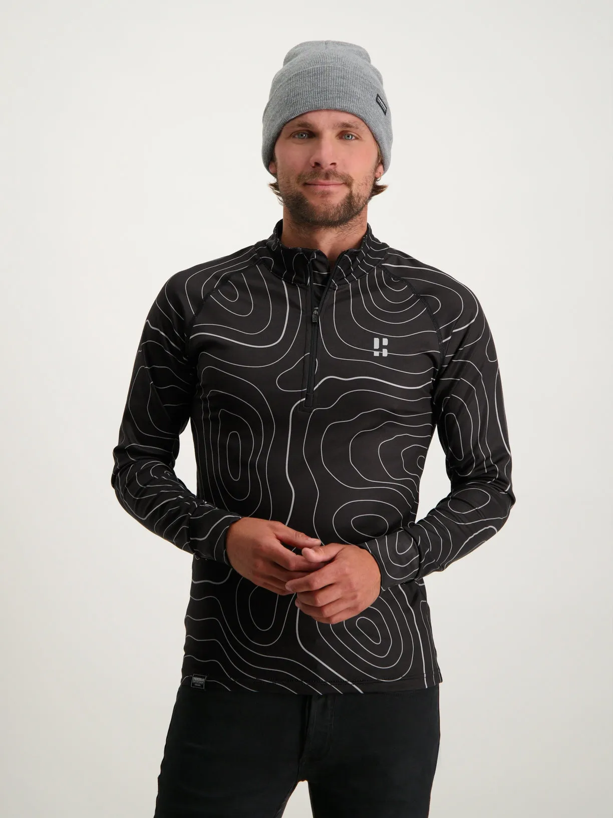 Maps Pully Men | Black Grey sold by Poederbaas