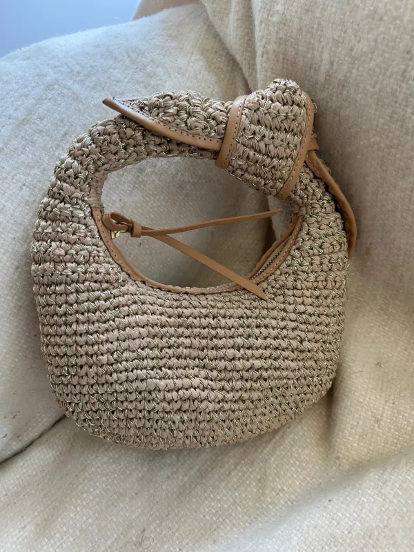 SALE - Josie Knot Bag (Raffia x Lurex) sold by Poolside