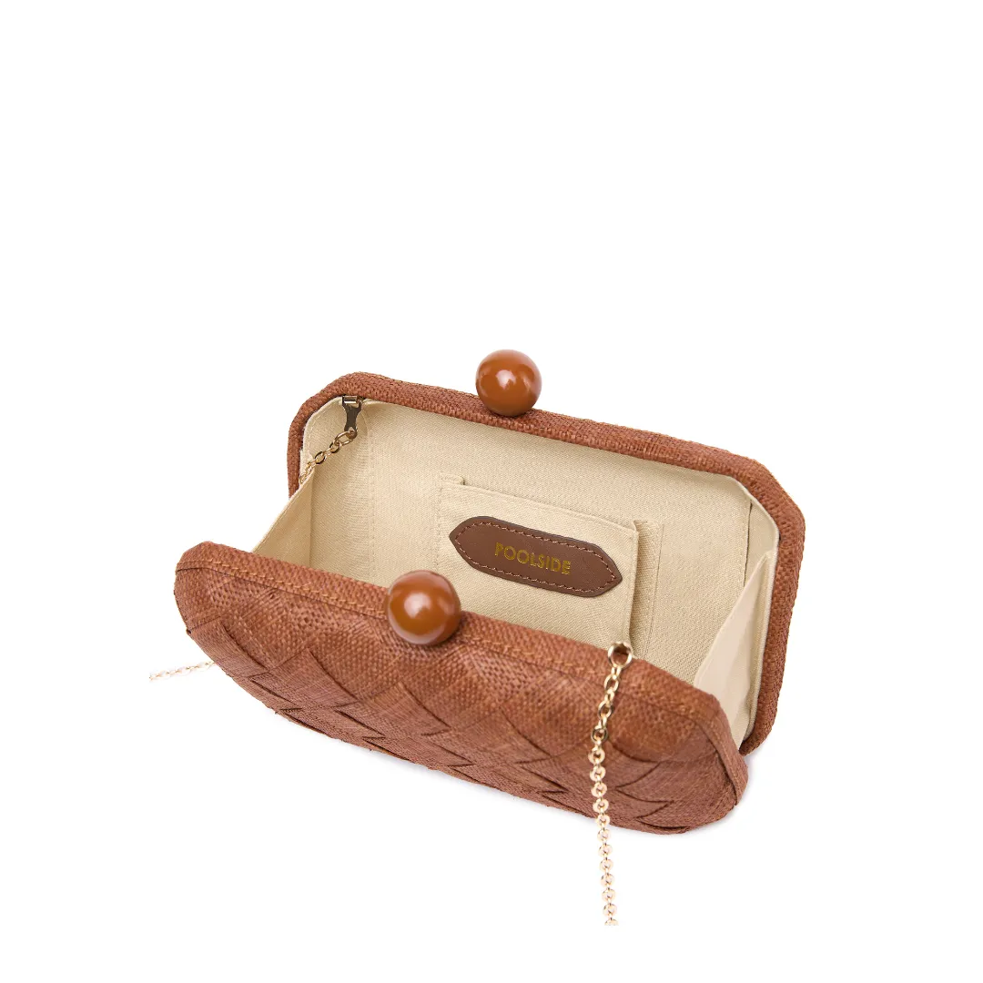 The Island Clutch - Cocoa sold by Poolside product image thumbnail 3