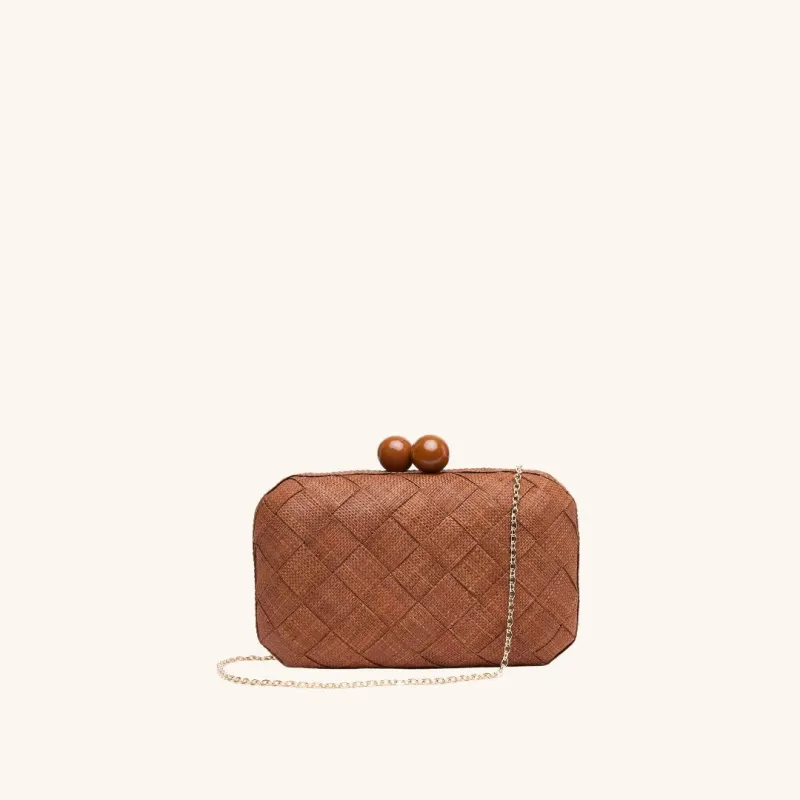 The Island Clutch - Cocoa sold by Poolside