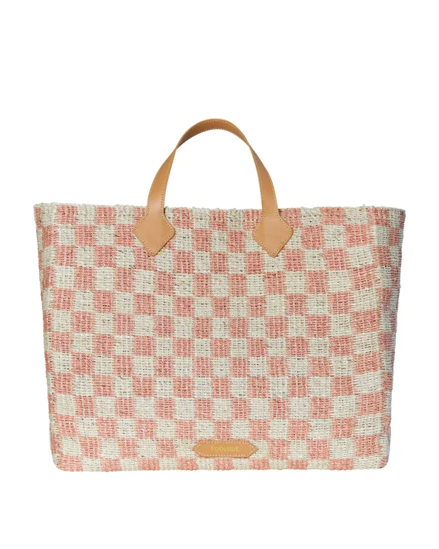 SALE - Large Checker Tote sold by Poolside