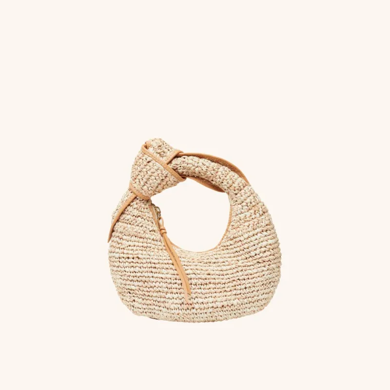 The Josie Knot Bag - Mixed Natural sold by Poolside