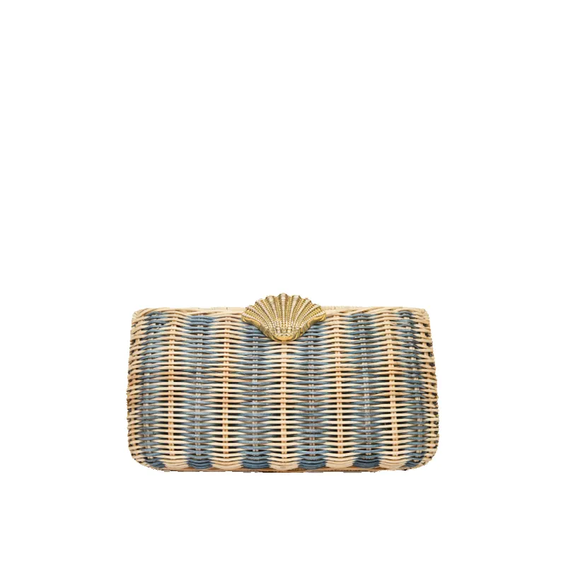 The Classica Clutch - Navy Stripe made by Poolside
