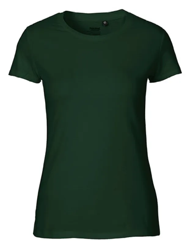 Neutral - Fit Dames T-shirt - Bottle Green - 100% Biologisch Katoen sold by Pure Kleding