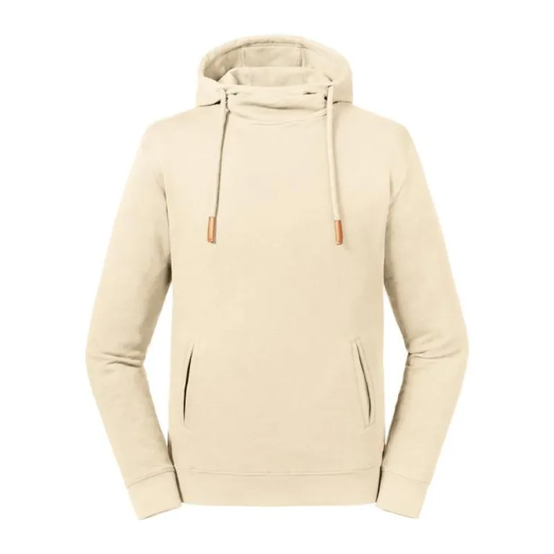 Russell - Organic  Hoge Hals Hoodie - Naturel - 100% Biologisch Katoen sold by Pure Kleding