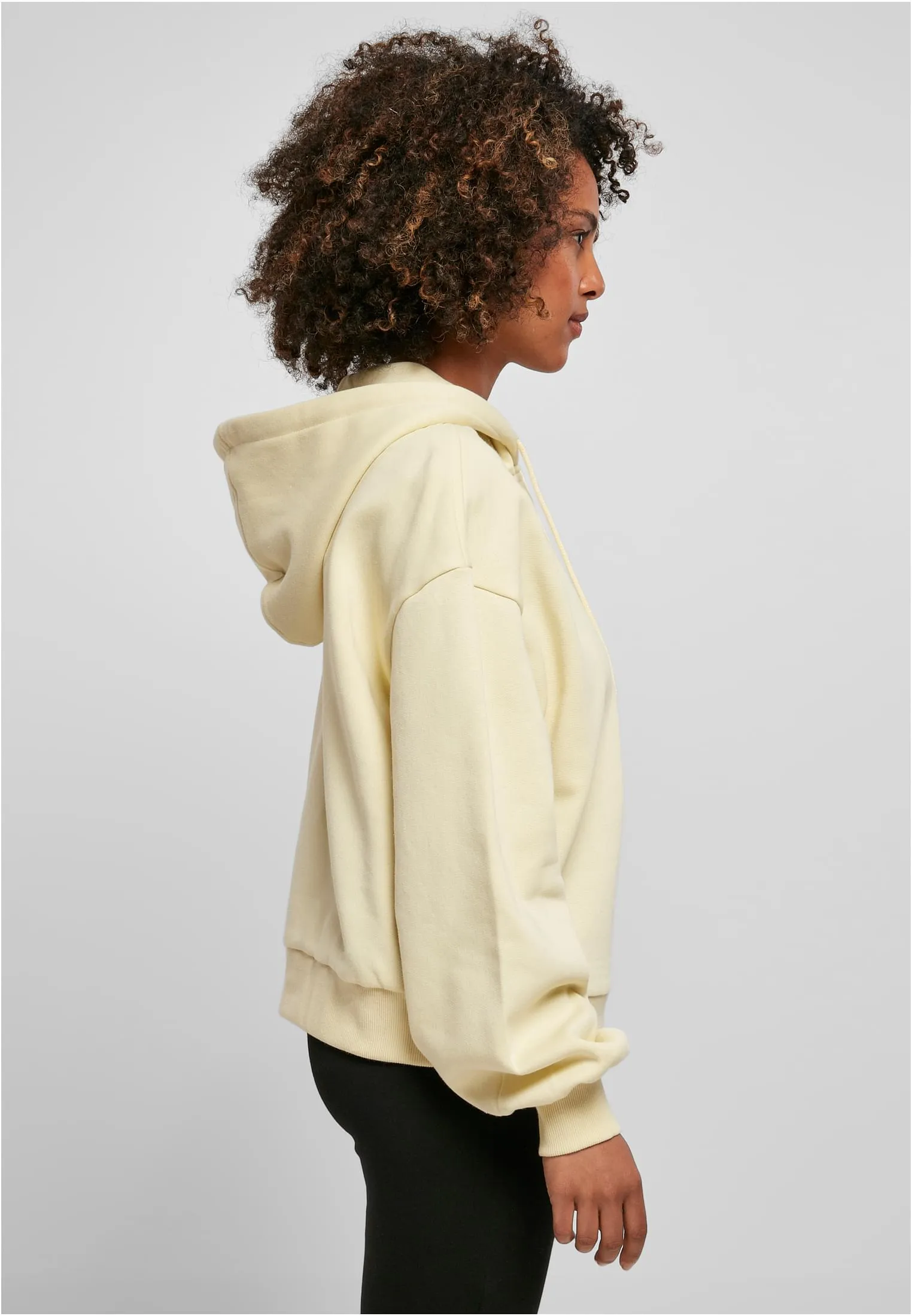 Build Your Brand – Oversized Hoodie Dames – Geel – 100% biologisch katoen sold by Pure Kleding product image thumbnail 3