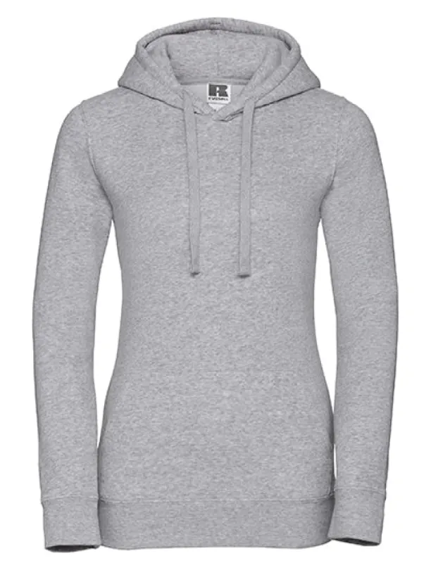 Russell - Authentic Hoodie Dames - Light Oxford (Heathe sold by Pure Kleding