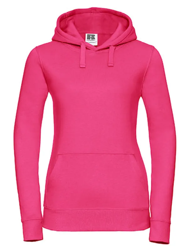 Russell - Authentic Hoodie Dames - Fuchsia sold by Pure Kleding