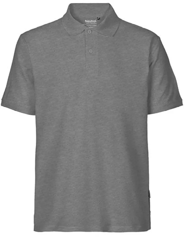 Neutral - Classic Polo - Dark Heather - 100% Biologisch Katoen sold by Pure Kleding