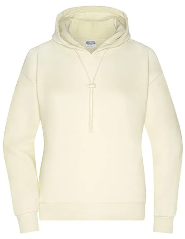 James & Nicholson - Lounge Hoodie Dames – Vanilla – Organic made by Pure Kleding