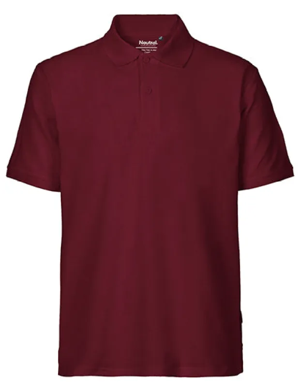 Neutral - Classic Polo - Bordeaux - 100% Biologisch Katoen sold by Pure Kleding