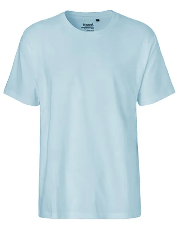 Neutral - Classic  T-Shirt - Light Blue - 100% Biologisch Katoen sold by Pure Kleding