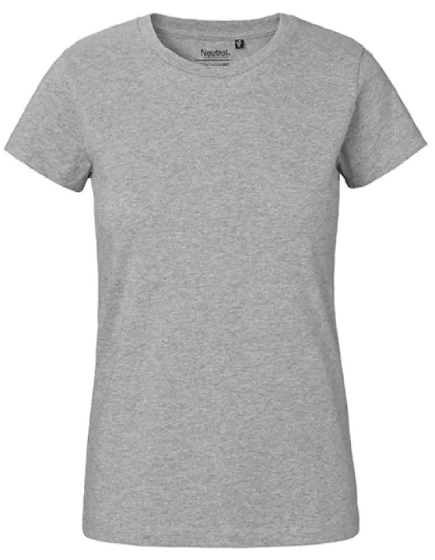 Neutral - Classic Dames T-Shirt - Sport Grey - 100% Biologisch Katoen sold by Pure Kleding