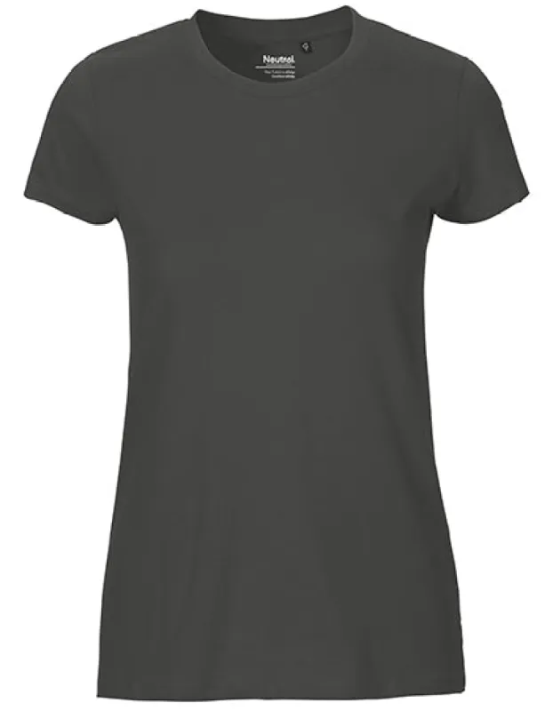 Neutral - Fit Dames T-shirt - Charcoal - 100% Biologisch Katoen sold by Pure Kleding