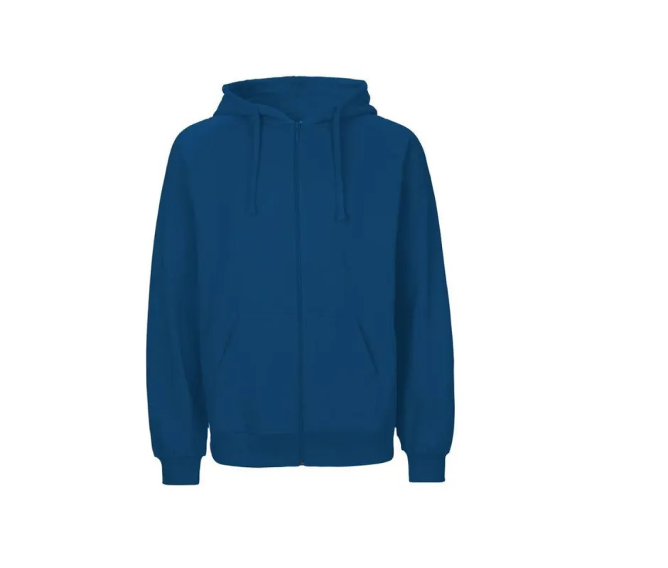 Neutral - Hoodie met Rits - Blauw - 100% Biologisch Katoen sold by Pure Kleding