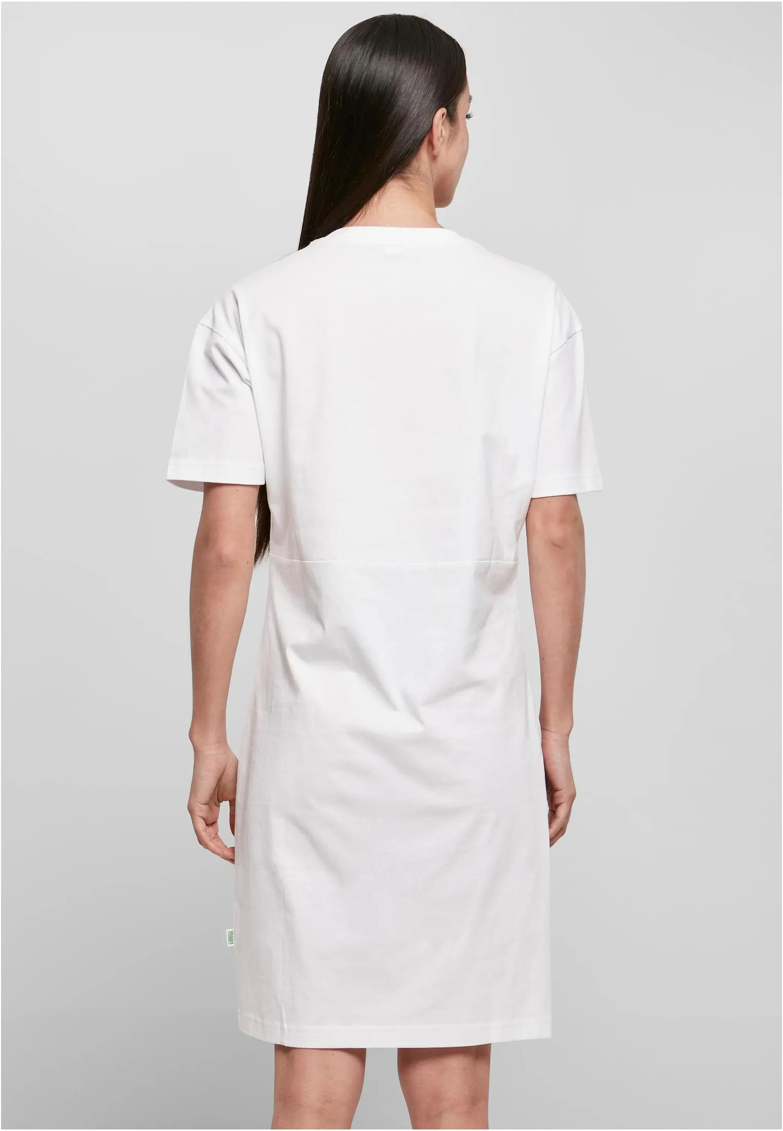 Build Your Brand – Oversized Slit T-Shirt Jurk dames – White – 100% biologisch katoen sold by Pure Kleding product image thumbnail 3