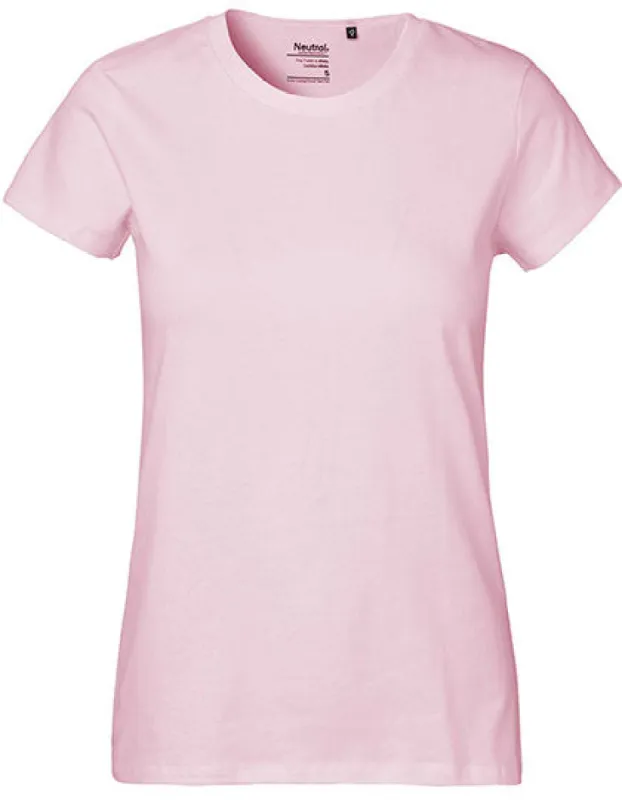 Neutral - Classic Dames T-Shirt - Light Pink - 100% Biologisch Katoen sold by Pure Kleding
