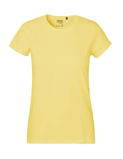 Neutral - Classic Dames T-Shirt - Dusty Yellow - 100% Biologisch Katoen sold by Pure Kleding
