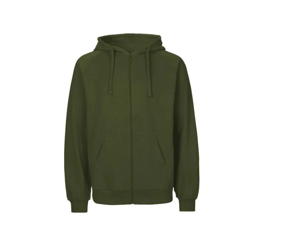 Neutral - Hoodie met Rits - Khaki - 100% Biologisch Katoen sold by Pure Kleding