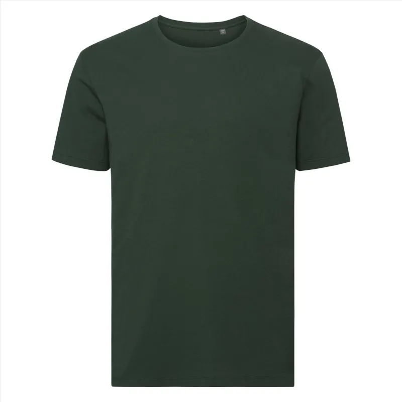 Russell - Pure Organic T-Shirt - Donkergroen - 100% Biologisch Katoen made by Russell Athletic