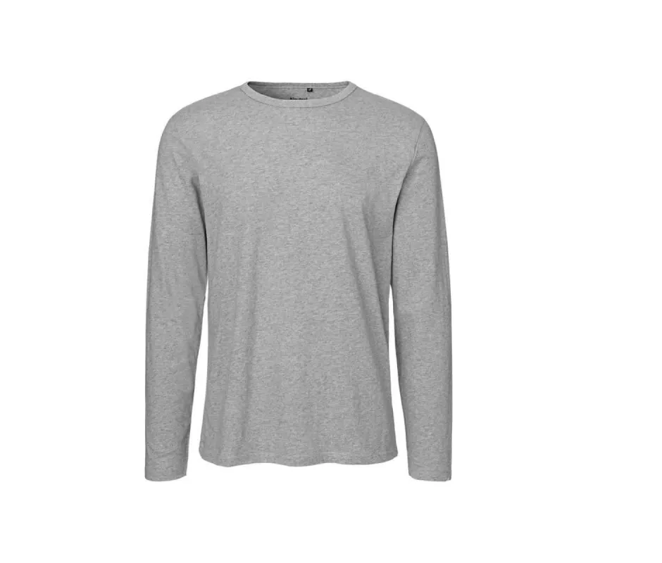 Neutral -  Lange Mouwen T-shirt - Grijs - 100% Duurzaam sold by Pure Kleding