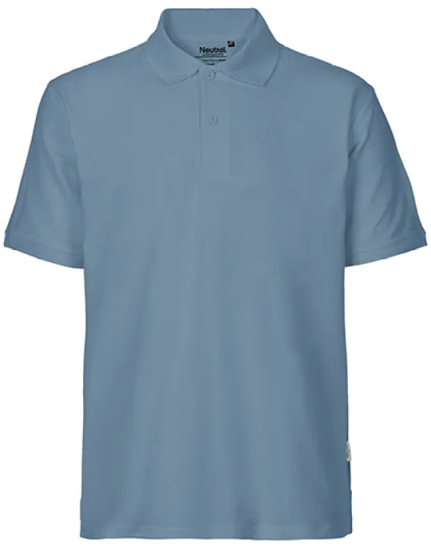Neutral - Classic Polo - Dusty Indigo - 100% Biologisch Katoen sold by Pure Kleding