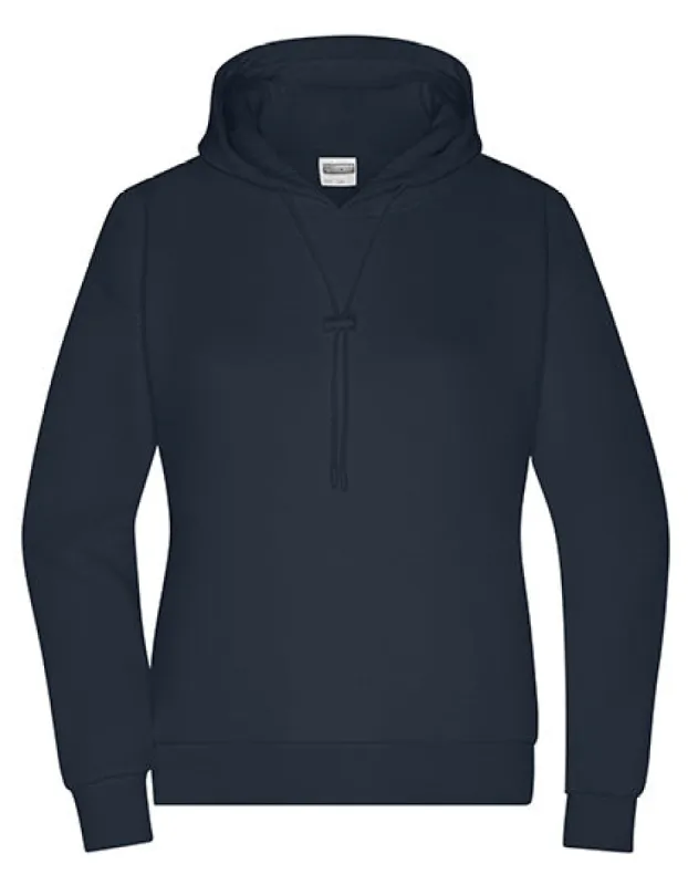 James & Nicholson - Lounge Hoodie Dames – Navy – Organic made by Pure Kleding