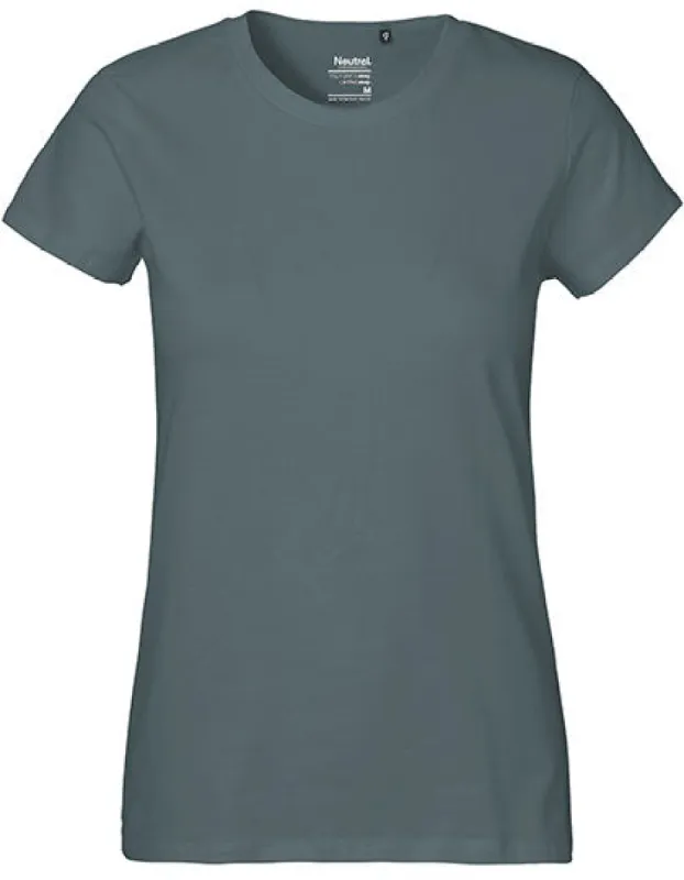 Neutral - Classic Dames T-Shirt - Teal - 100% Biologisch Katoen sold by Pure Kleding