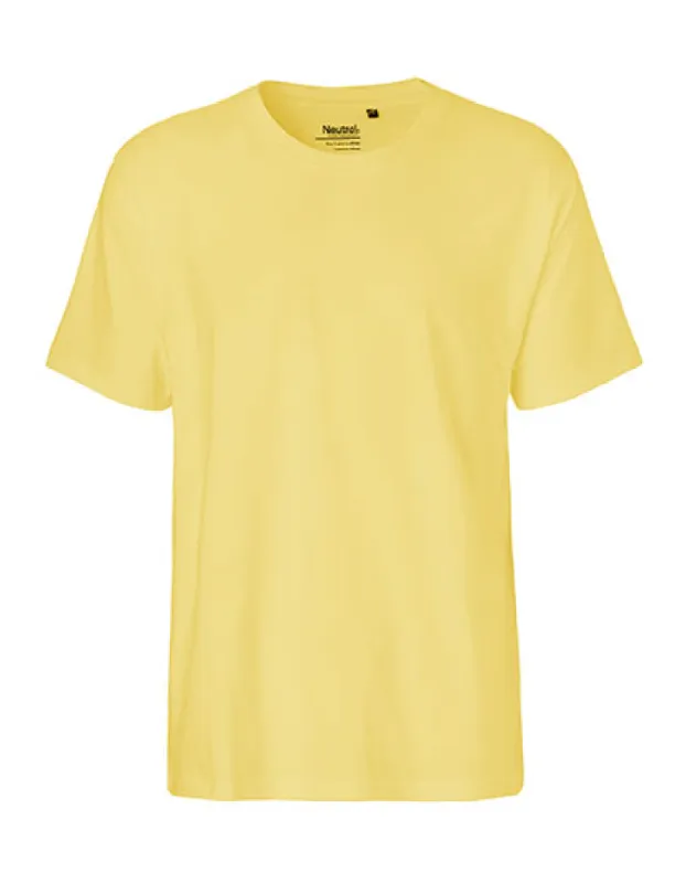 Neutral - Classic  T-Shirt - Dusty Yellow - 100% Biologisch Katoen sold by Pure Kleding