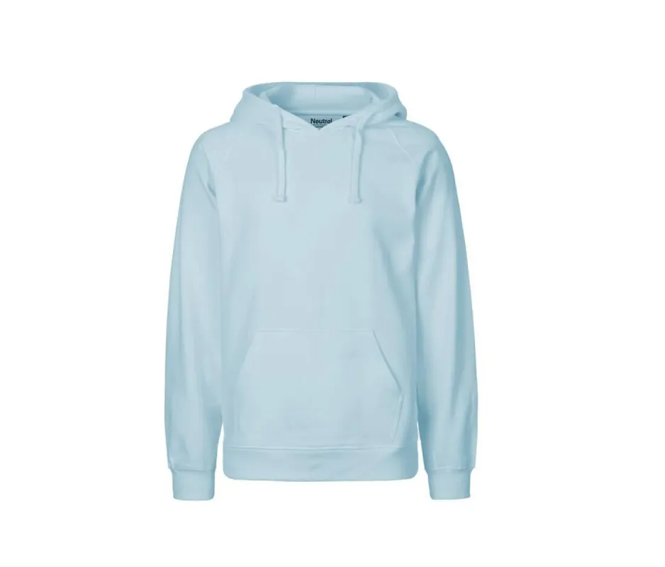 Neutral - Hoodie - Poederblauw - 100% Biologisch Katoen sold by Pure Kleding