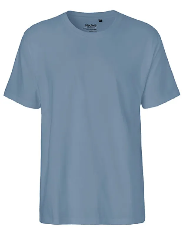 Neutral - Classic  T-Shirt - Dusty Indigo - 100% Biologisch Katoen sold by Pure Kleding
